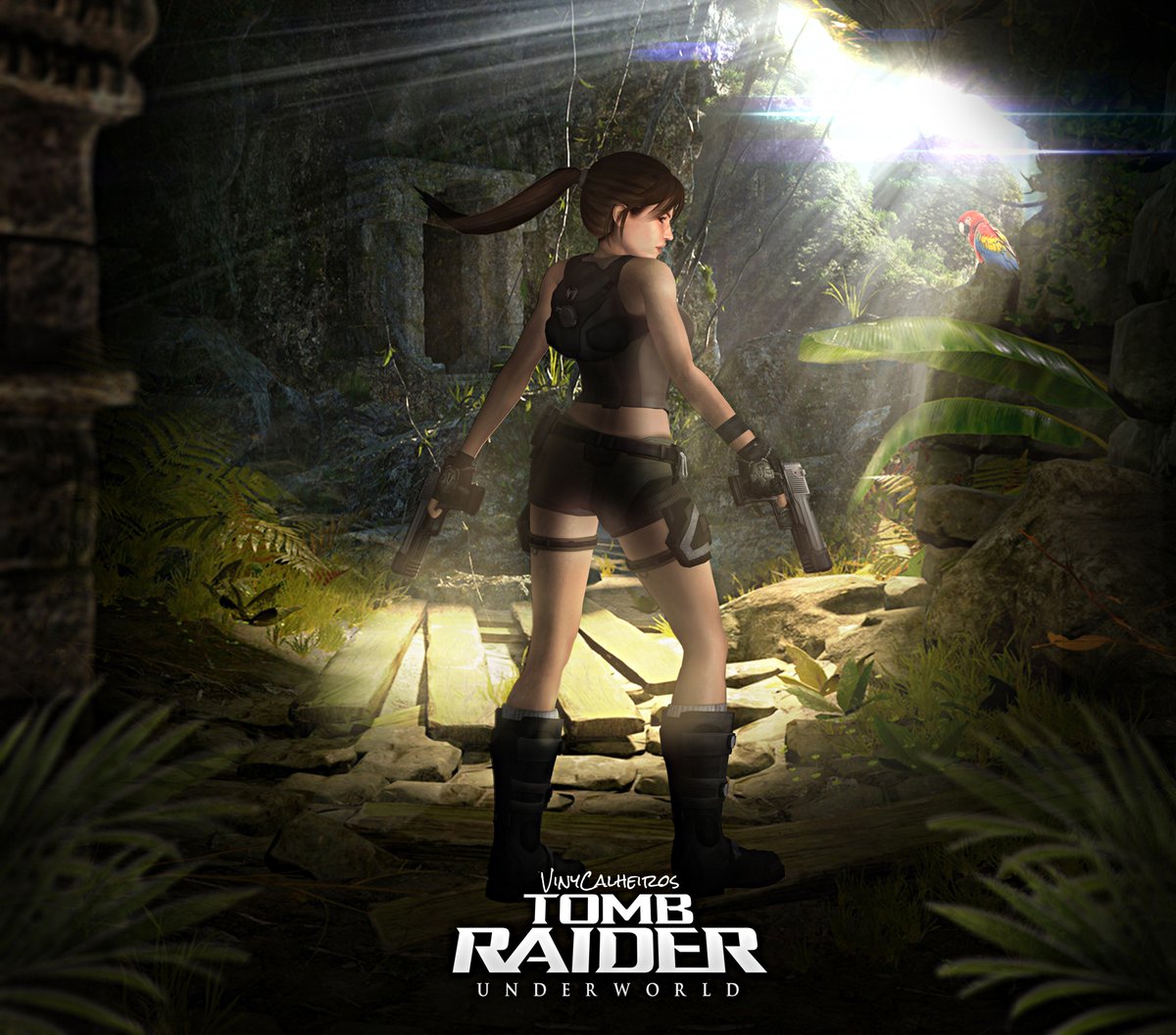 laradiary's tweet photo. No Croft should be left behind! 
 
🥳Happy 10 year anniversary, our beloved Tomb Raider Underworld. 🎉

Exclusive Art Croft Manor Brasil! https://t.co/SsXUrIvld8