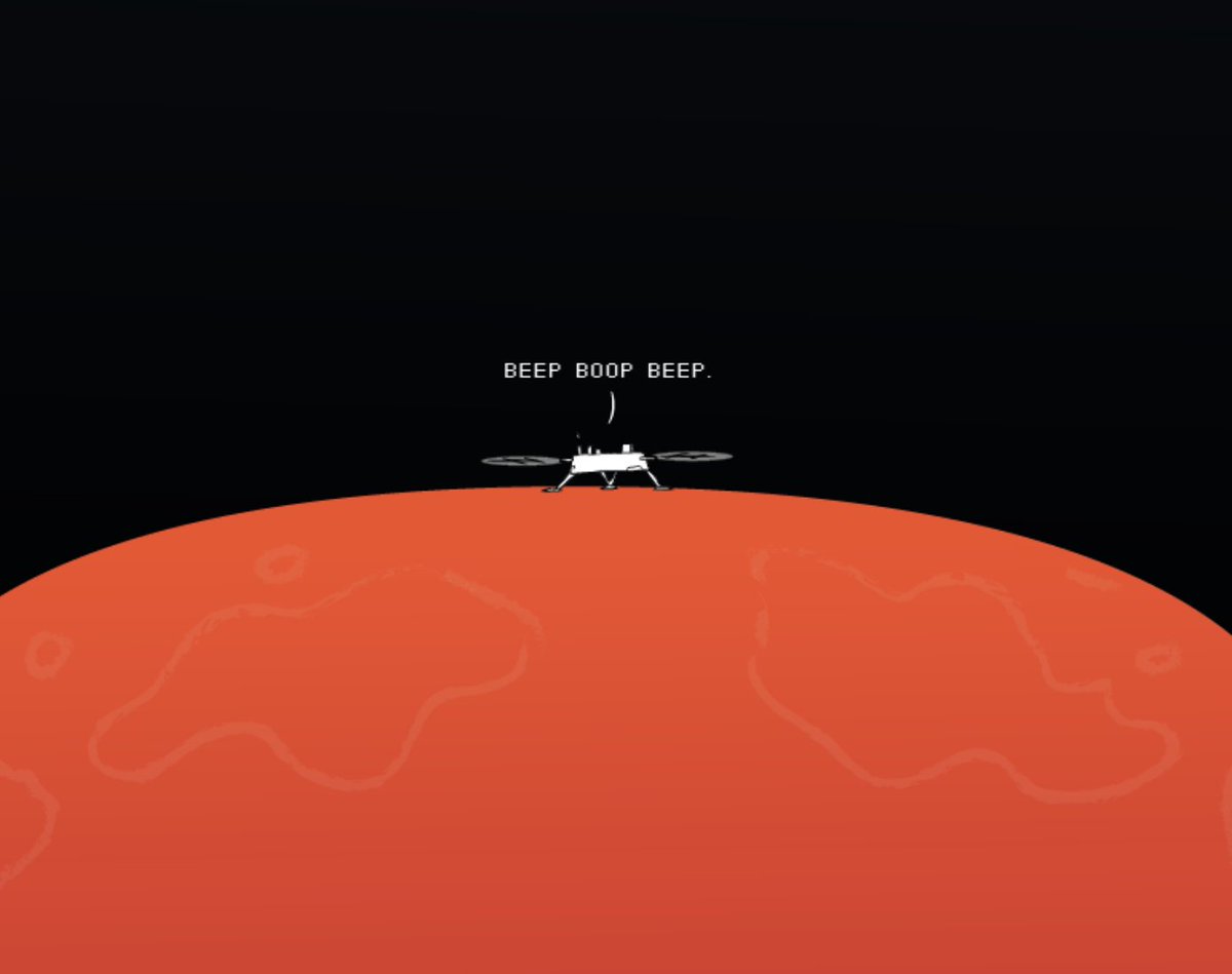 Oatmeal's tweet image. 5 days until we touchdown on Mars.  Here's everything you need to know about the landing: theoatmeal.com/comics/insight