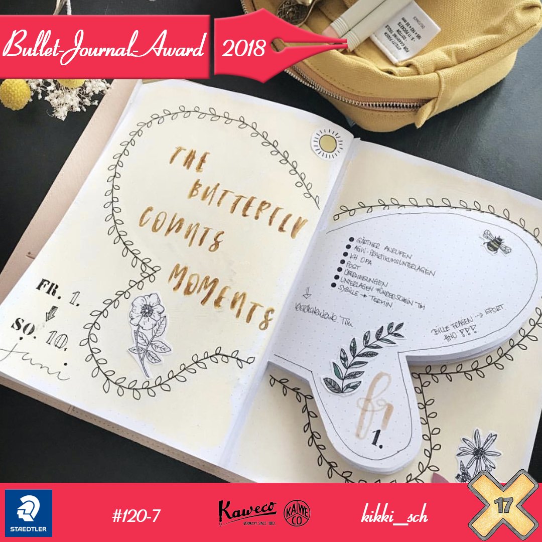Bullet Journal Award 2018
#bujoaward2018 
Mehr Infos unter bulletjournal.x17.de
#bulletjournal #bujo #bulletjournaldeutschland #bulletjournalsetup #bujosetup #bujoweek #bujomonthly #bulletjournal #bulletjournaling #bulletjournalist #studygram #bulletjournalingcommunity