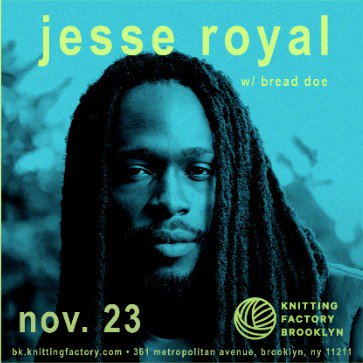 EasyStarRec's tweet photo. Brooklyn! @JesseRoyal1 at @KnittingFactory tonight. Be there.
#JesseRoyal #LilyOfDaValley #KnittingFactoryBK #livereggae #reggaeshow #livemusic #livereggae #Brooklyn #Brooklynreggae https://t.co/BkjFP7CIGl