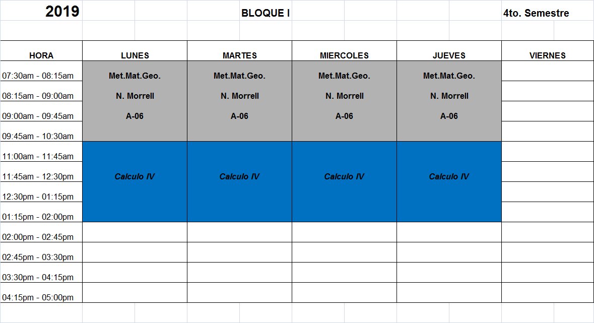 sec_doc_geo's tweet photo. Materias del 4to. Semestre https://t.co/zE8vSOlPr1