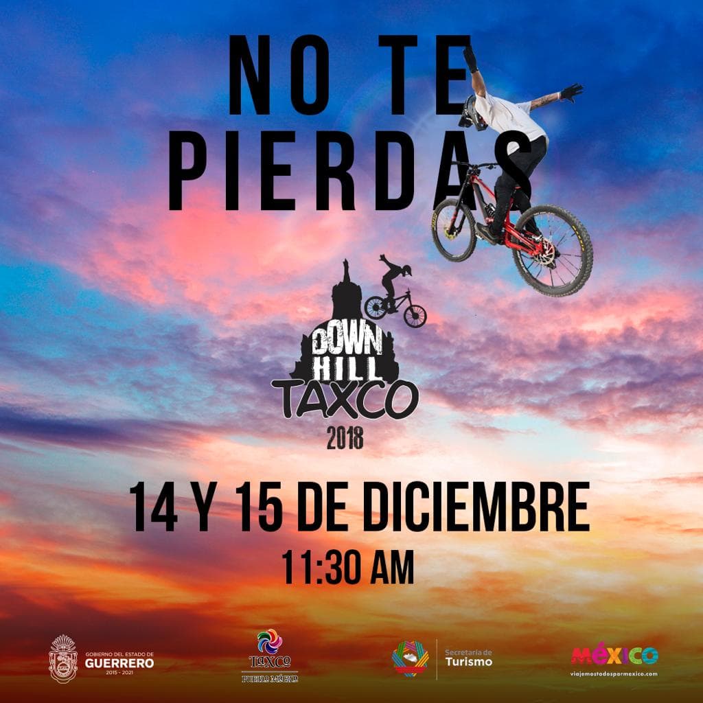 SECTUR_mx's tweet photo. Down Hill, la carrera más sorprendente está a punto de comenzar en Taxco, #Guerrero este 14 y 15 de diciembre.
¡Vive esta increíble experiencia! 🚴🏻‍ https://t.co/p3K2eN51V5