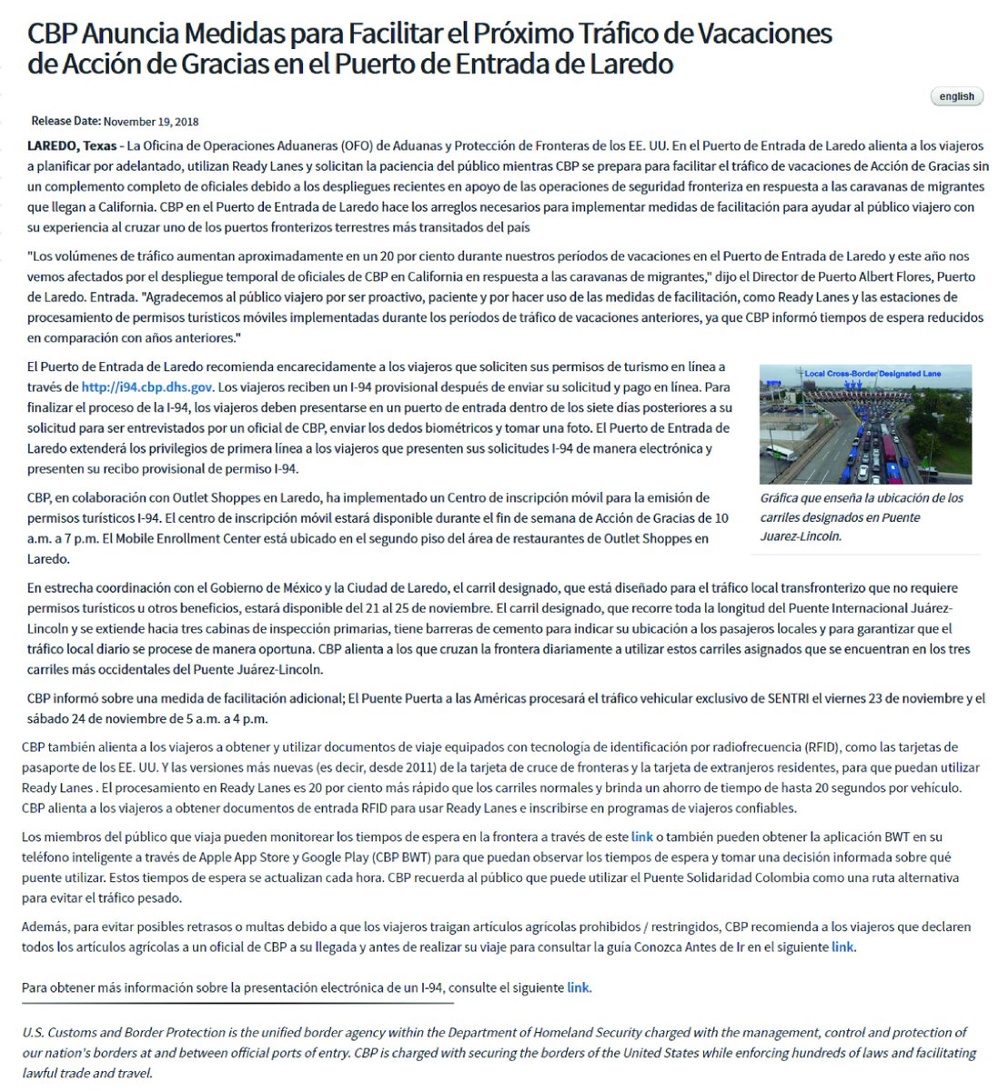https://www.cbp.gov/newsroom/local-media-release/cbp-anuncia-medidas-para-facilitar-el-pr-ximo-tr-fico-de-vacaciones-de?fbclid=IwAR2w8XpDyTOgh8COT69_zq6_uxCi-Fvnjr1DBvgAW46nwI7IW_U-ESloAnw