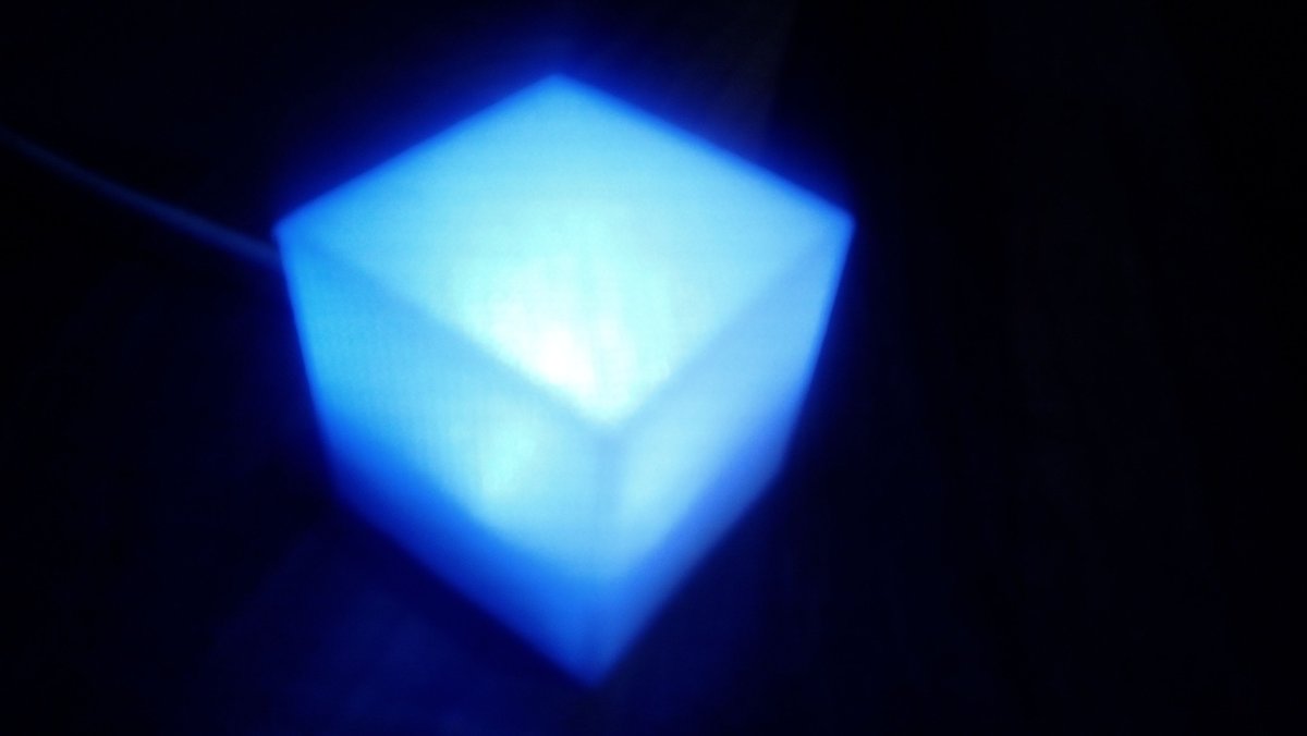 gerardcoyne's tweet photo. As beautiful as a frosted window, the translucent #squorb has arrived just in time for #Christmas! 40mm cubed of diffused light projecting a stylish and understated aura, it's crying out for use cases! Thanks, @andysc! https://t.co/iBTjqNh2uN