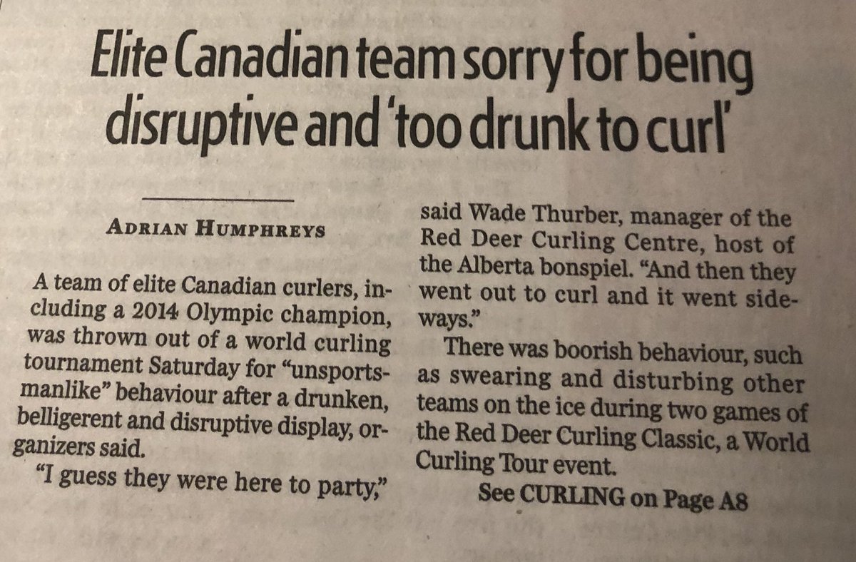 I love Canadian front page headlines...yes, similarities between USA and Canada...but ya can’t beat the differences like these!