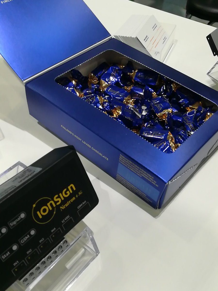 ionSign's tweet photo. Day one at #emexlondon wrapped, still some #Finnish #chocolate left for day two. Pop in at B24 and talk #datacollection in #energymanagement with @ionSign ! https://t.co/ErFURrXJWt