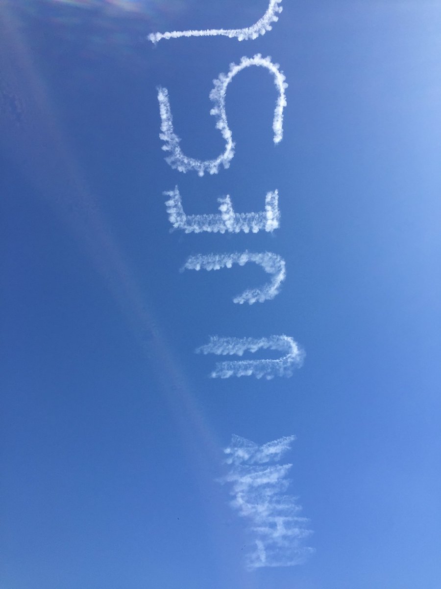 TheMountBishop's tweet photo. They spelling thank you Jesus in the sky. Orlando confirmation! https://t.co/y0eoXBdS2J