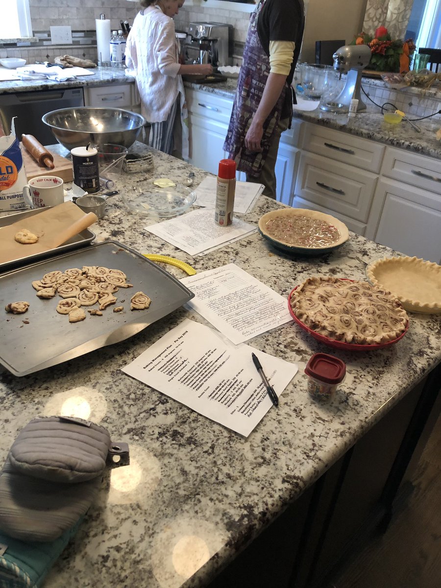 mrsmatott's tweet photo. Pie day is in full swing. https://t.co/neY1LA3lxh