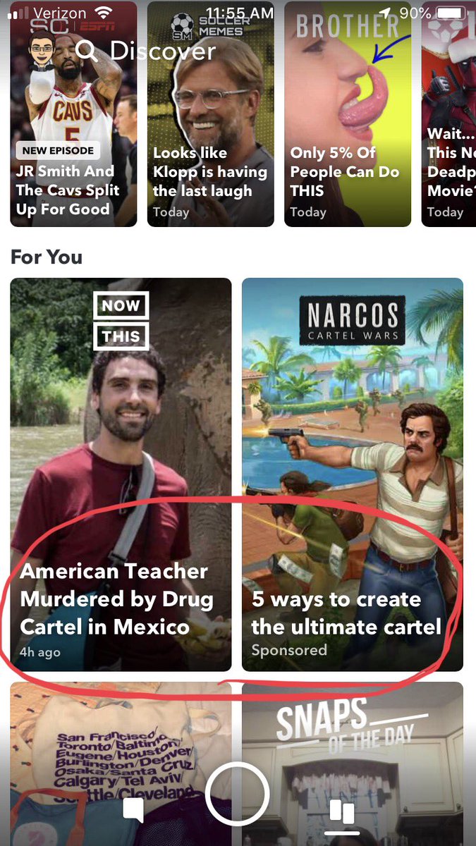 jaydee172y's tweet photo. @PlayNarcos @nowthisnews the ad placement... 😂 https://t.co/9ObBs5buM6