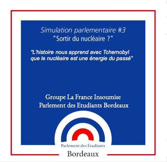 ParlementEtuBdx's tweet photo. ☢️Simulation Parlementaire : Faut-il sortir du #nucléaire ?☢️
#PEB #LiveTweet https://t.co/16GqD82nJY 

Merci à @Kokopello_BD pour son travail de dessinateur ! https://t.co/VHX0yct5rq