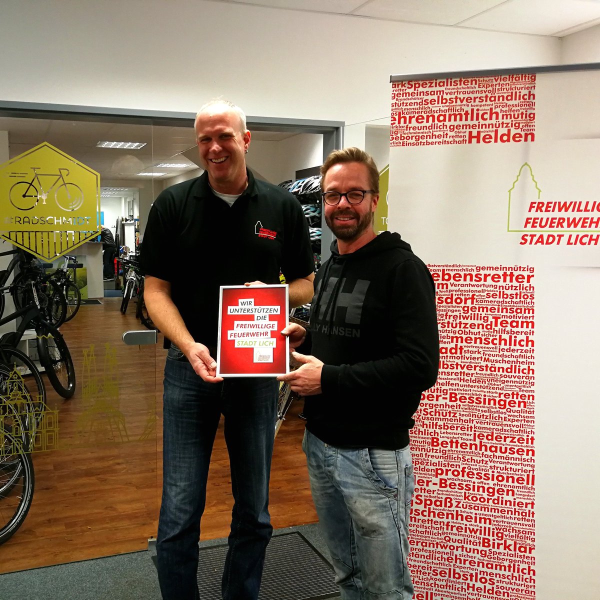 17 Unternehmen unterstützen uns. Ab 01.12. auch #RadSchmidt in Lich. Es gibt Vergünstigungen auf Einkauf, Service und Dienstleistungen. Vielen Dank!