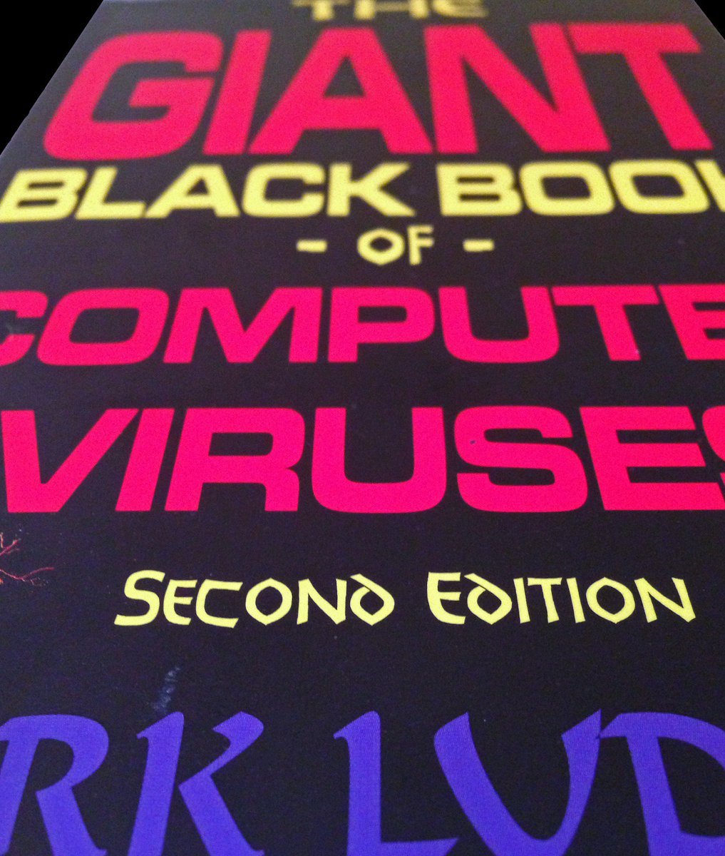 Found in my archives - The Giant Black Book of Computer Viruses - complete with the viruses, of course.