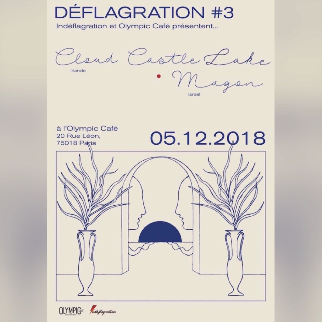 .<a href="/cloudcastlelake/">Cloud Castle Lake</a> will be playing their first Paris show ever 2 weeks from today on 5 décembre à l’Olympic Café! Prenez vos billets: bit.ly/Deflagration3   🇫🇷 <a href="/Olympic_75018/">Olympic Café</a> #cloudcastlelake