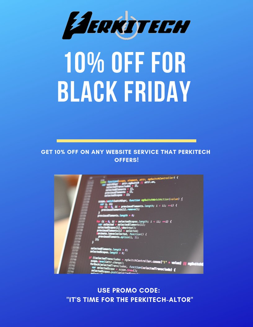 ArtistsCompound's tweet photo. Need digital experts? Perkitech is offering 10% off any website service they specialize in! 
Perkitech: "Let Us Build Your Soapbox https://t.co/pyOAVppar9