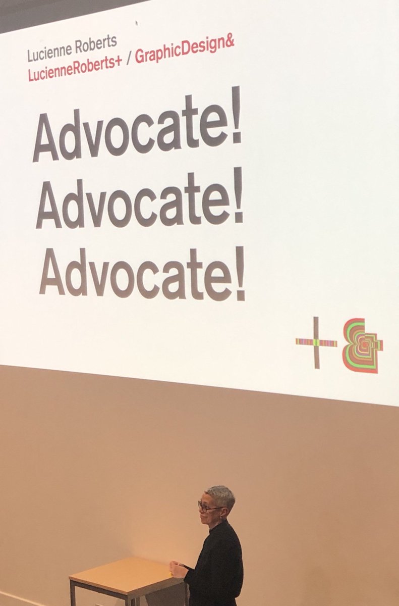<a href="/LBU_BA_graphics/">LBU - BA Graphic Design</a> A real pleasure to have <a href="/lrplus_/">LucienneRoberts+</a> with us today as part of our Broadcast Lecture Series, inspiring our students to think about what Graphic Design can do and why it matters! Many thanks Lucienne! 
@LeedsSchoolAAD