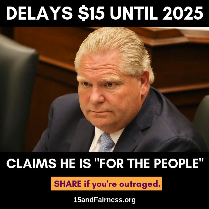 fairwagesnow's tweet photo. BREAKING: @fordnation government just passed #Bill47. Not a single Conservative MPP voted against this dangerous law that will scrap #paidsickdays, lower fines for bad bosses &amp; force us into poverty. Organize with #15andFairness to hold them to account ➡️ https://t.co/3YQ7HKRIJy https://t.co/EPpeJBhM7b
