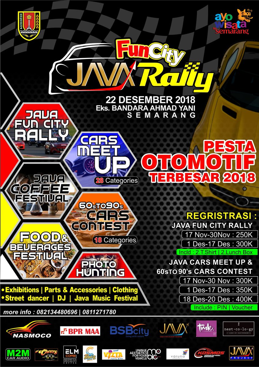 willie_an's tweet photo. The Biggest Automotive Event in 2018. #javafuncityrally #carsmeetup #60to90carscontest  #automotive #Otomotif #autocontest #javaproject #ayowisatasemarang https://t.co/4qaS9lD6h4