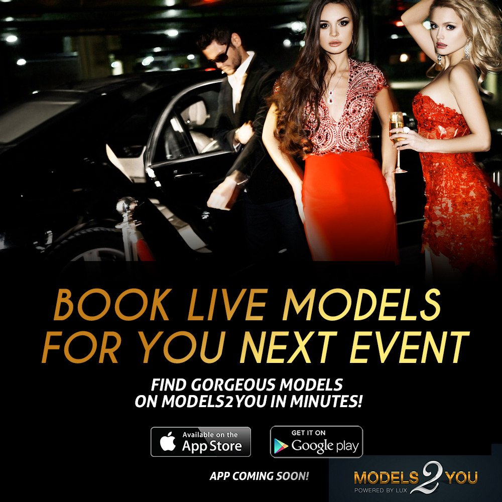 Models2Y's tweet photo. Models2You is an APP where you can live book models for your event! Save the night and the party with the puss of a button! #Models2You #modelsinminutes #modelsondemand #vegas https://t.co/leaHFcpUyE