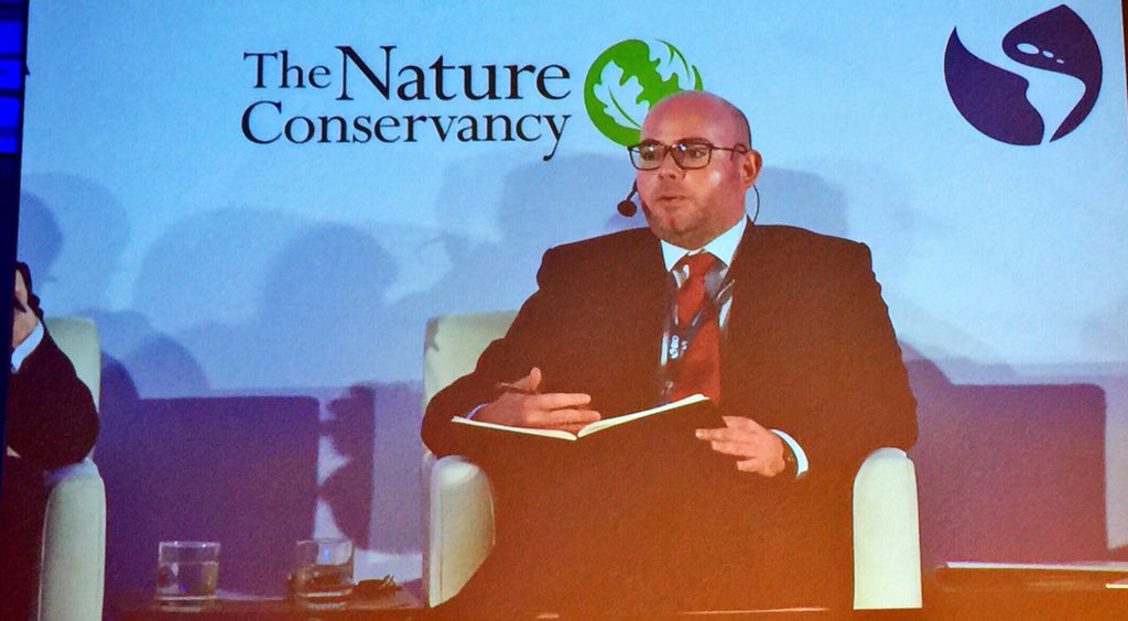 Dir Gabriel Daly, from Ministry of Finance, presents the partnership with UK to provide Peru with a National Infrastructure Plan by June 2019!  #sustainableinfrastructure starts with good planning! Smart from the start!  @BIDCambioClima <a href="/nature_org/">The Nature Conservancy</a>