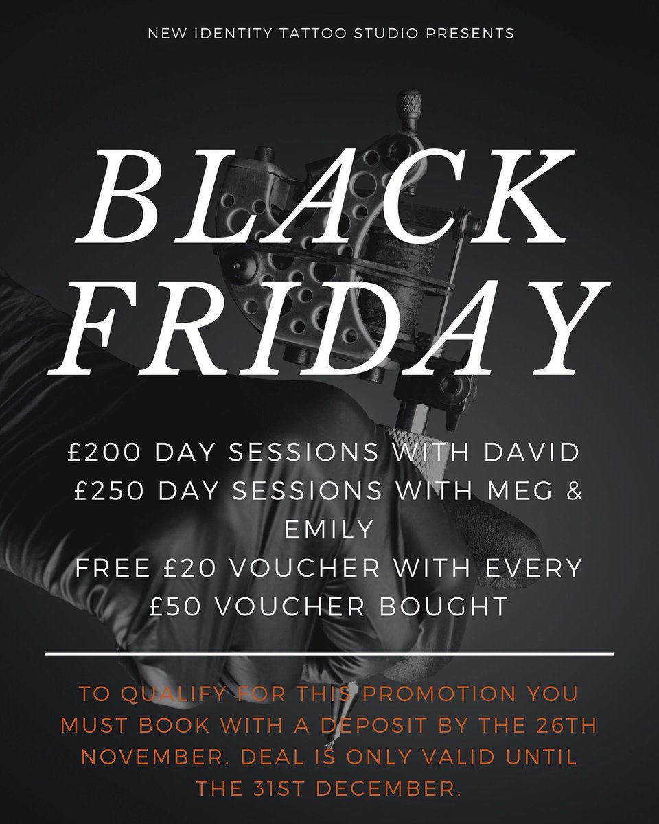 Black Friday Tattoo Deals Near Me