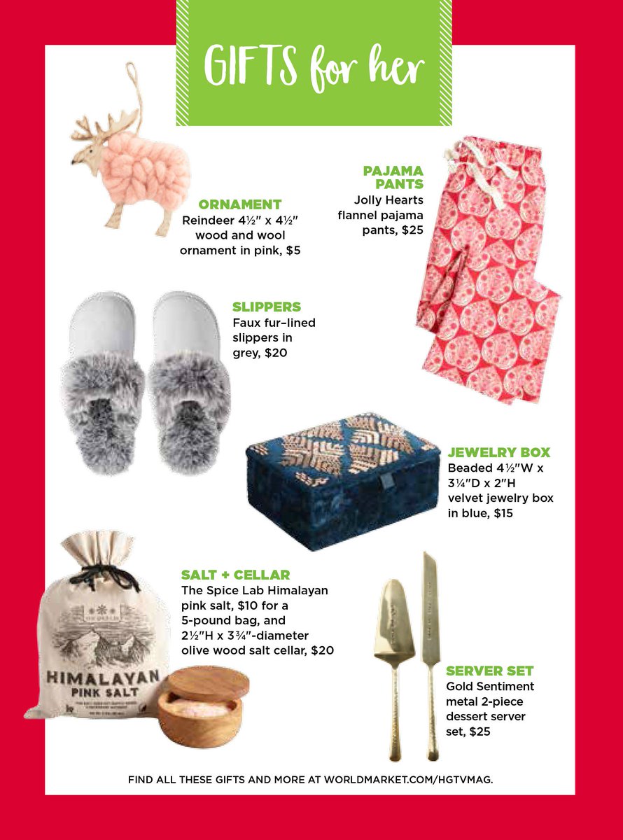 worldmarket's tweet photo. As Seen In @HGTVMag: Your Holiday shopping list just got easier! These gift ideas from Cost Plus World Market help you give thoughtfully this season. https://t.co/YwuAUVjvb1 #GiftThoughtfully https://t.co/6UmEr96IX2