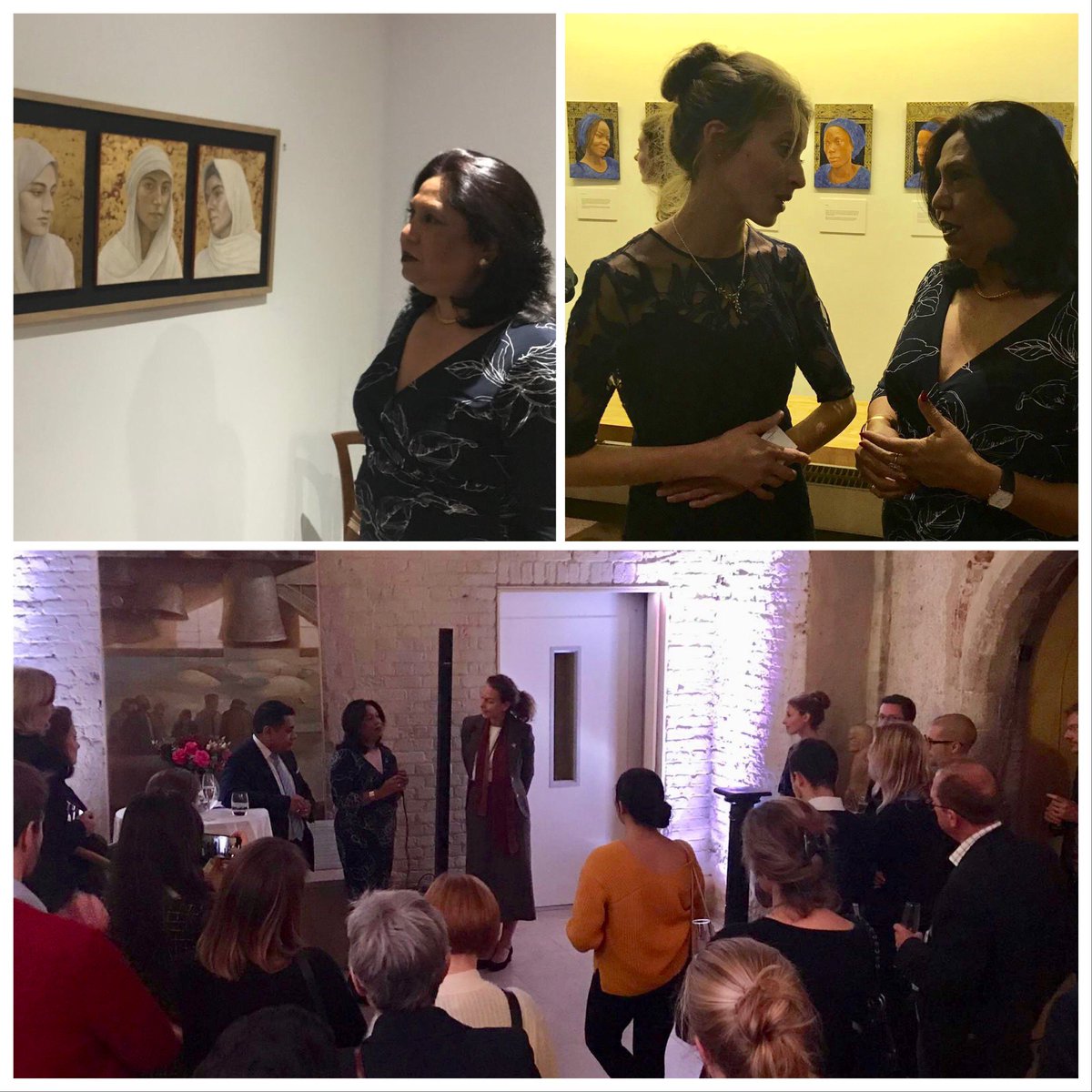 endrapeinwar's tweet photo. ‘Today, through this exhibition, I see the portraits of survivors - portraits of women and girls who are seeking to regain control over their lives.' 

➡️ @USGSRSGPatten at the Opening Exhibition of Hannah Rose Thomas https://t.co/DqFOk0pD9r