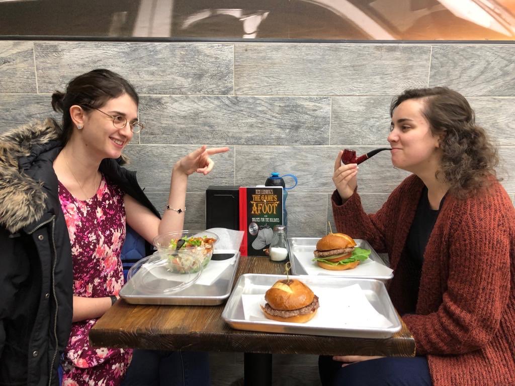 TweetSCDS's tweet image. What’s this? William Gillette and Inspector Goring WORKING TOGETHER? Madness! - Come see The Game’s Afoot this December! @SamuelFrenchNYC