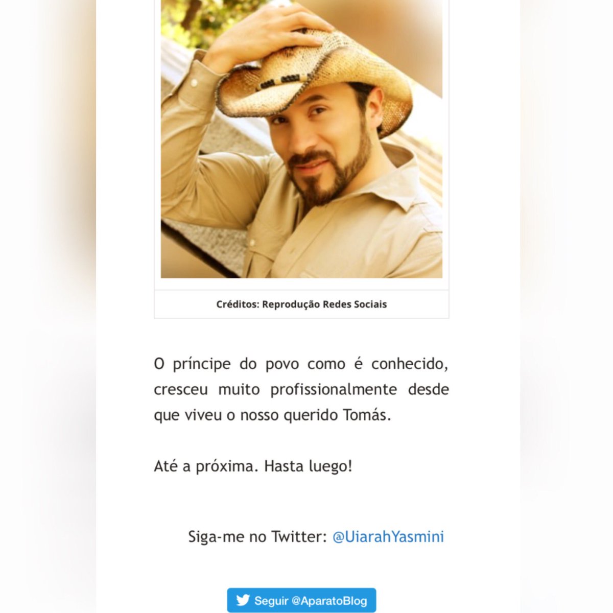 AvilaLuisManuel's tweet photo. 🎭¡Wooooow!... Muy linda sorpresa del sitio 🇧🇷#aparatodoentretenimento ✍🏻con su amable reportaje, haciendo un recuento de mi trayectoria desde #LafeaMásbella🤓hasta @los_cousinstv 🤠 ¡Gracias por tanto cariño del gran público brasileiro!🇲🇽🙏🏻👏🏻👏🏻👏🏻 https://t.co/h5sl3kxvB3