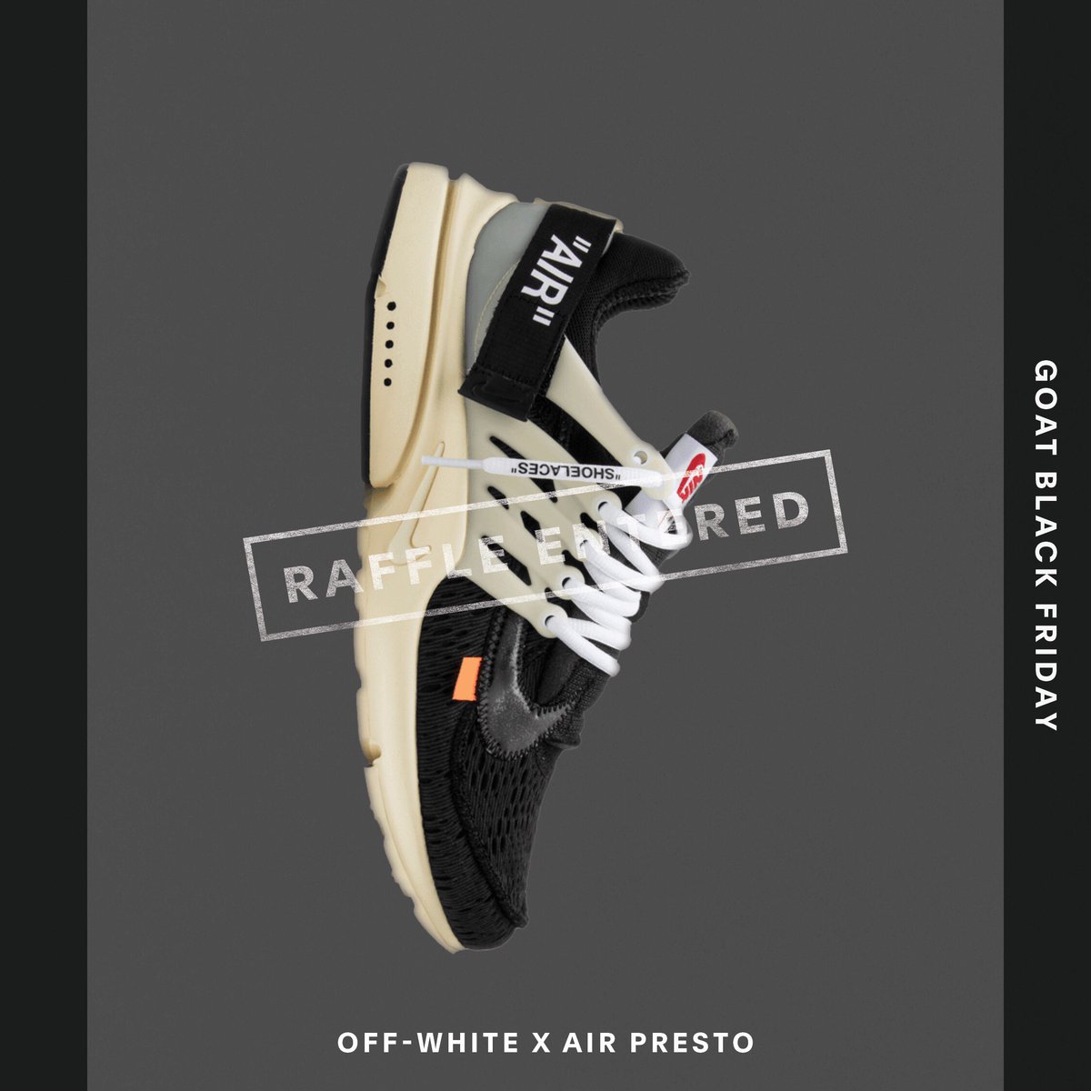 bo0iee's tweet photo. Enter the #GOATBlackFriday Raffle for your chance to win the most coveted sneakers and other prizes. @goatapp https://t.co/iE9NLK9MDU https://t.co/iZCI3PbdSS