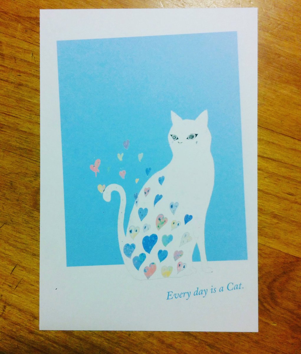 kiccomseccomas's tweet photo. 毎日ねこ。猫好きなリピーターの為におまけで作ってみたした。
#イラスト #アート #ポストカード #postcards #art #絵画  #ハンドメイド #interior #雑貨 #インテリア雑貨 #飾り　#animal　#動物ポスター #art #kiccom #子供部屋 #アートポスター #可愛い　#癒し　#cat　#猫 https://t.co/V58Z0x2Qoo