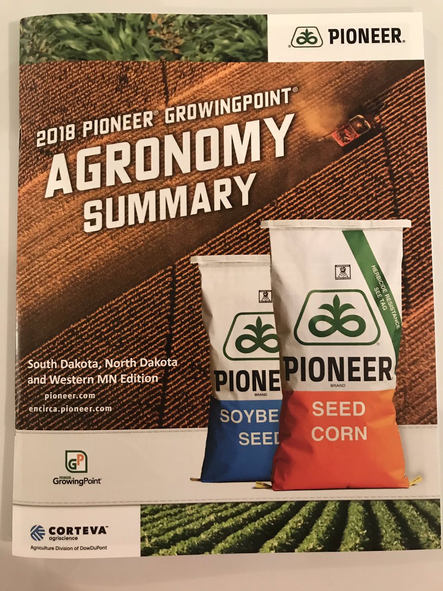 CurtHoffbeck's tweet photo. 🔥 off the Press is the 2018 Pioneer GrowingPoint Agronomy Summary for the Dakotas & Western MN. Talk to your local Pioneer Sales Rep to get your copy. #GrowingPointAgronomy #PioneerSeeds #Corteva https://t.co/vtsFEOQGgp