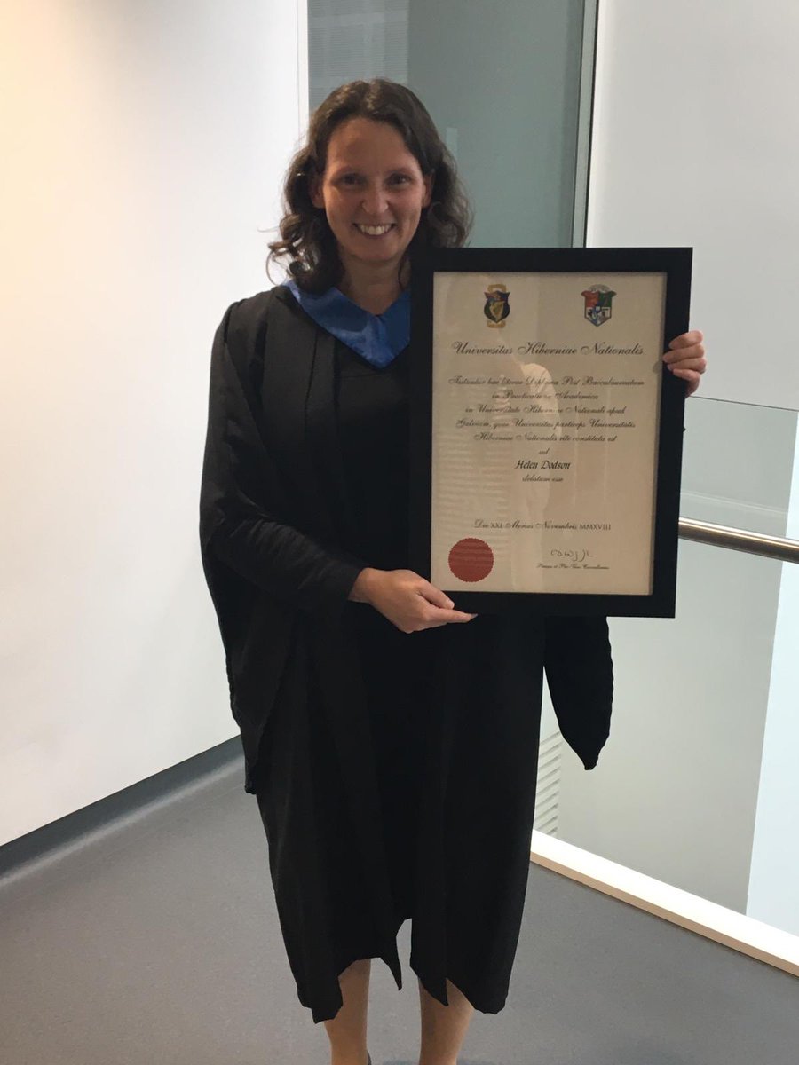 Delighted to receive my PGDip in Academic Practice today from  @nuigalway. Thanks to @CELTnuigalway and all those who supported me along the way especially <a href="/sharonlflynn/">Dr Sharon Flynn</a> <a href="/iainmacl/">Iain MacLaren</a> <a href="/worried_teacher/">Simon Warren</a> <a href="/michelletooher/">Michelle Tooher</a>