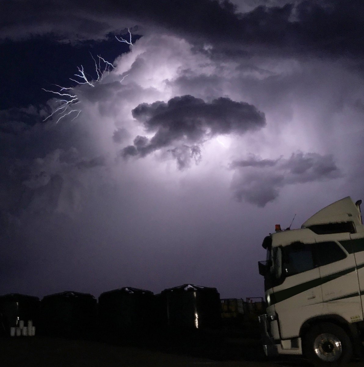 MPCKinetic's tweet image. Large electrical storms have been putting on impressive light shows for our guys in Broken Hill, with Brett capturing this shot at the end of another day on the Wentworth to Broken Hill Pipeline Project. Incredible!