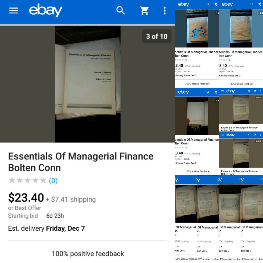 bkhammocollect's tweet photo. Essentials Of Managerial Finance Bolten Conn #BookWeekScotland #Booking #BookWeekScotlandSpinePoem #BookingNow #BookWorm #BookClub #BookWeekScotand #BookMyShow #ebay #ebayseller #ebaydeals #ebayfashion #ebayuk #ebayrocteam #ebayshop #ebaytips #ebaysellingtips #ebaystore #shop https://t.co/pircht15jJ