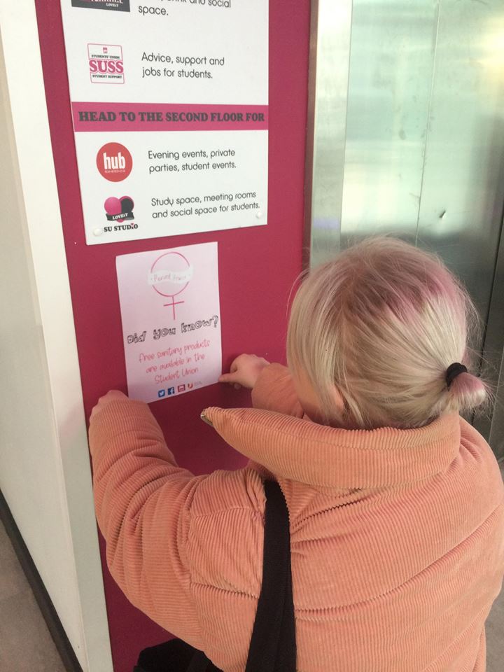 It's #PeriodPower's launch today and we're so excited!💗 Have you seen our donation box or posters around the #TeessideUniversity campus?