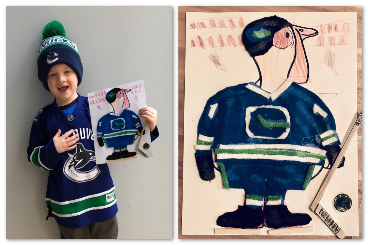 goodhorse's tweet photo. Kindergarten thanksgiving traditions south of the 49th parallel - disguise the turkey. @Canucks #canuckfansinamerica https://t.co/WsqzfSgjqt