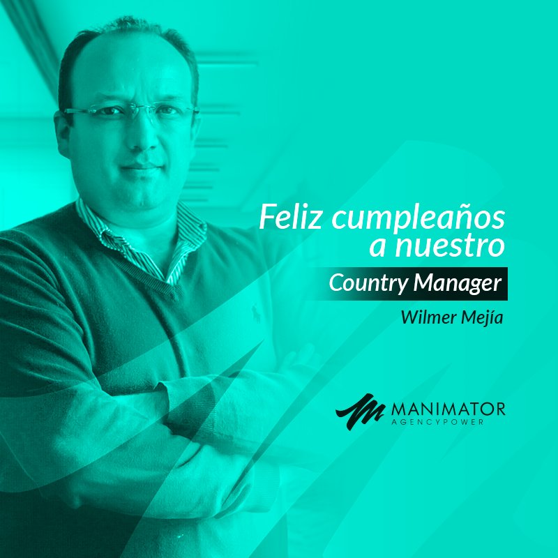 manimatorstudio's tweet image. ¡Gracias por hacer parte de #ManimatorAgency y llevarnos cada día más lejos! Feliz cumpleaños Wilmer Mejía y muchos éxitos.