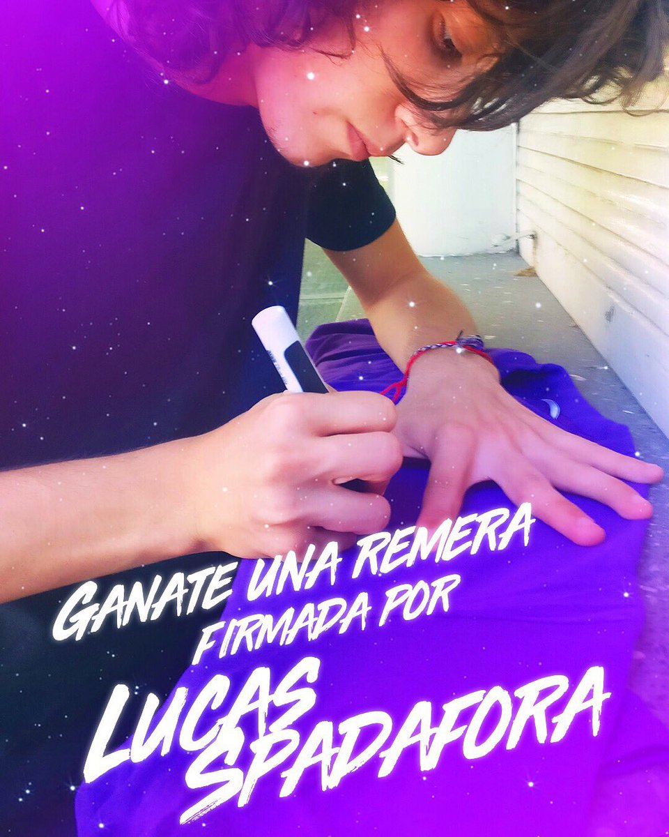 WeAreLights_Ar's tweet photo. ¿Querés ganarte la remera firmada por Lucas?💜✨

Seguí los siguientes pasos:
1️⃣ Seguinos
2️⃣ Contanos lo más gracioso y bizarro que te haya pasado en WAL. Tiene que ser por md de Instagram.

Vamos a estar compartiendo las mejores historias, ¡y la mejor se va a ganar la remera!🔥 https://t.co/5S5GkwJd6X