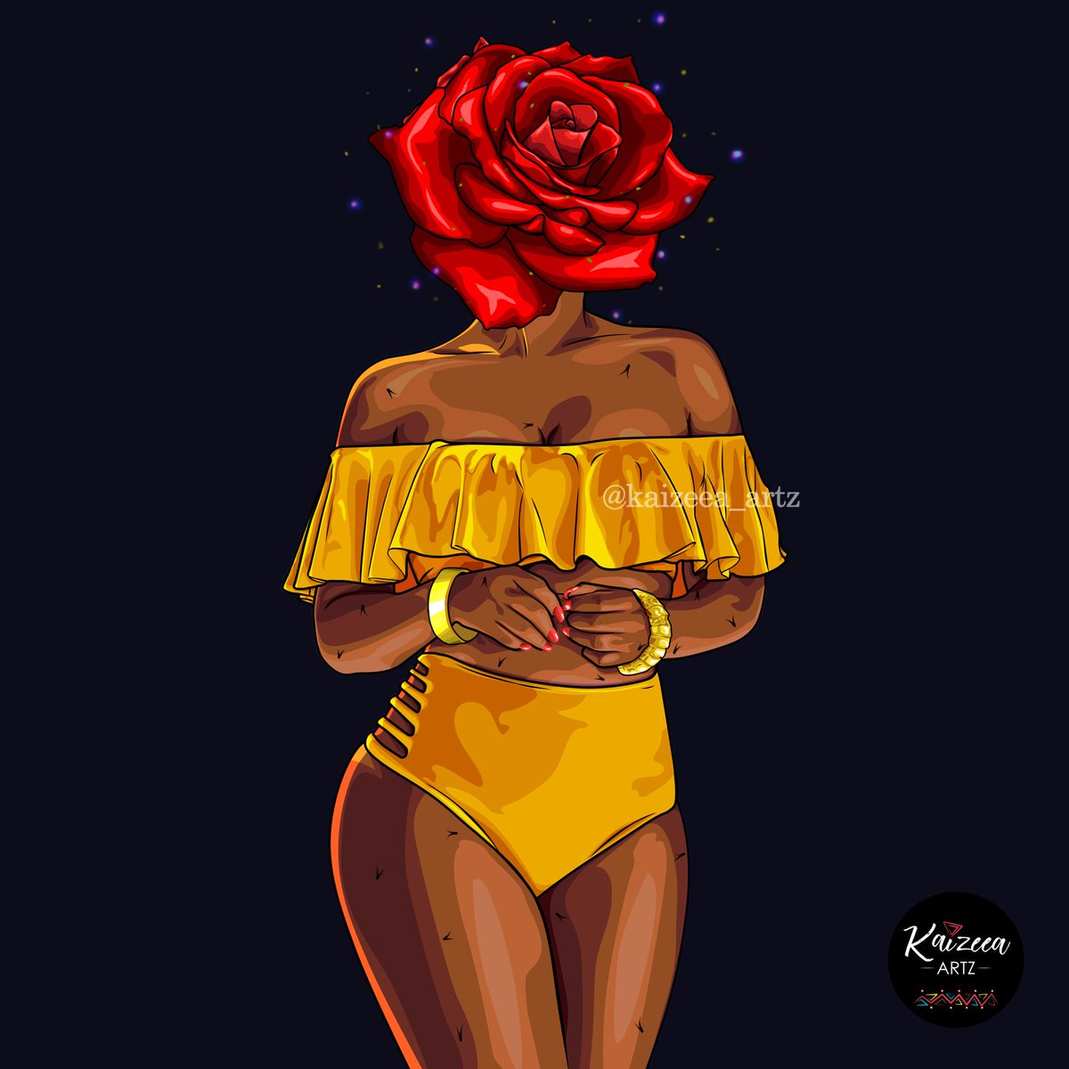 kaizeea_artz's tweet photo. 🌹💛She Ain't Easy💛🌹 #kaizeea_artz #mauritius🇲🇺 #ilemaurice #africanart #artist #swimsuit #swimwear #bikini #fashionista #rose #thorn #offshoulder #cartoonart #redrose #floral #topart #blackart #bracelette #vintage #yellow #mustard #epine #psyart #artquotes #quotes #clothing https://t.co/Mclby6k7i7