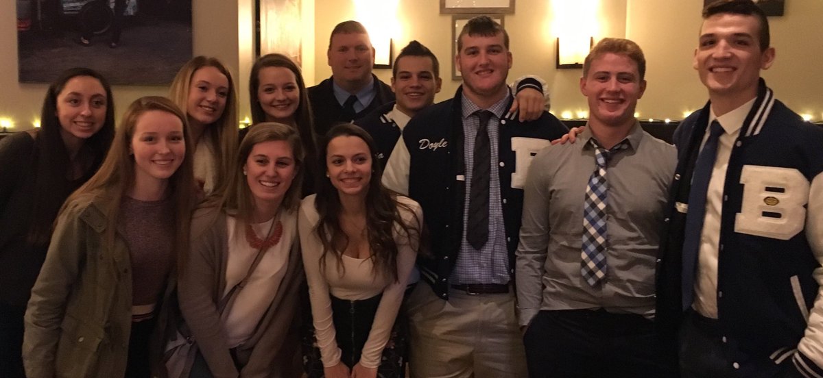 BraintreeHigh's tweet photo. What incredible PRIDE and leadership on display from the captains of the Dance, Cheer, and Football teams at today’s pre-game luncheon sponsored by the Braintree and Milton Rotary Clubs - Go Wamps! https://t.co/HNIj8ddomv