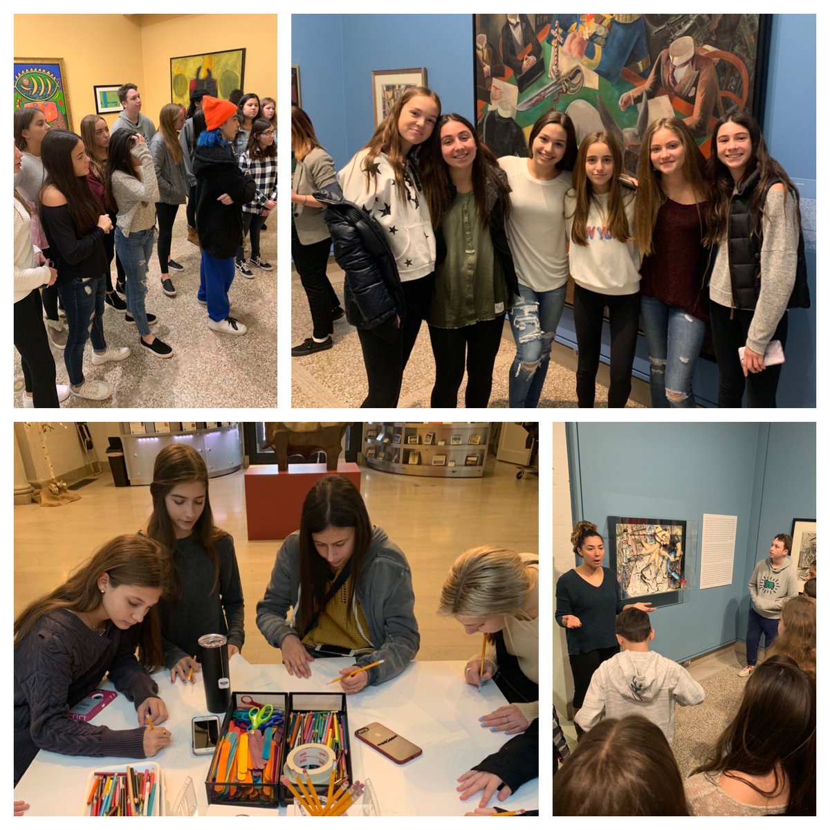 MrsSchnall's tweet photo. Great day at the @HeckscherMuseum with the Studio Art classes @LynbrookSouthMS @MrsWasielesky https://t.co/aWtisXqUaU