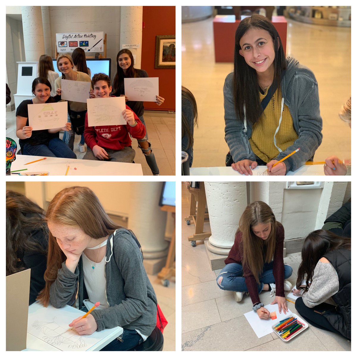 MrsSchnall's tweet photo. Great day at the @HeckscherMuseum with the Studio Art classes @LynbrookSouthMS @MrsWasielesky https://t.co/aWtisXqUaU