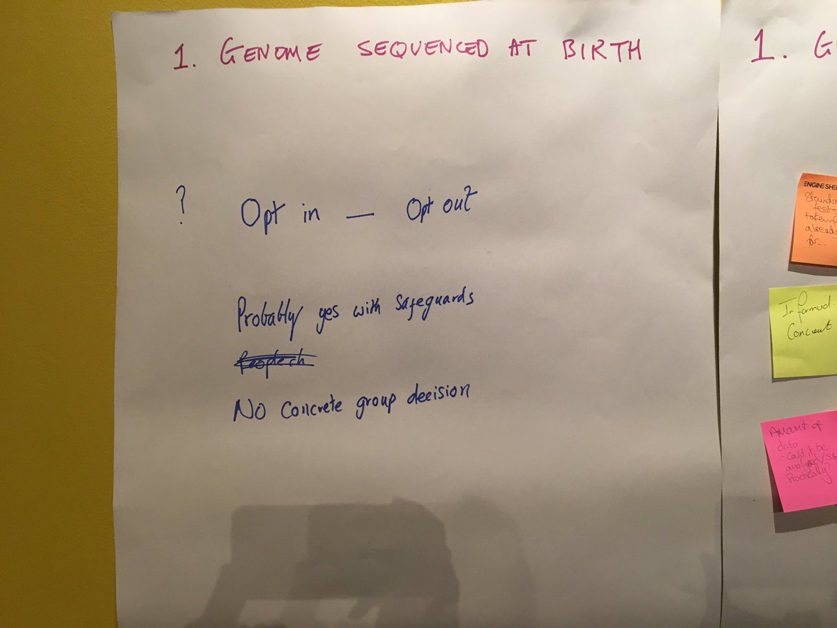 #genomics <a href="/MF_MC/">My Future My Choice</a> ....would you share your DNA? High debate and discussion <a href="/AmandaPichini/">Amanda Pichini</a> <a href="/EllardSian/">Sian Ellard</a> @gabrielleWheyway. Keep the conversations going, great to meet you all