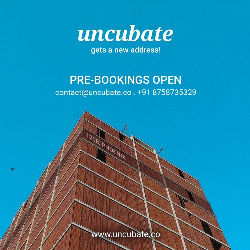 UNCUBATE is relocating. 
We are enthusiastic to give your business a newer address to soar higher. 
Book your desk with us. 
email: contact@uncubate.co 
call: +91 87587 35329
#coworkingspace #coworkingahmedabad #coworking #startup #startupahmedabad #entrepreneur #business