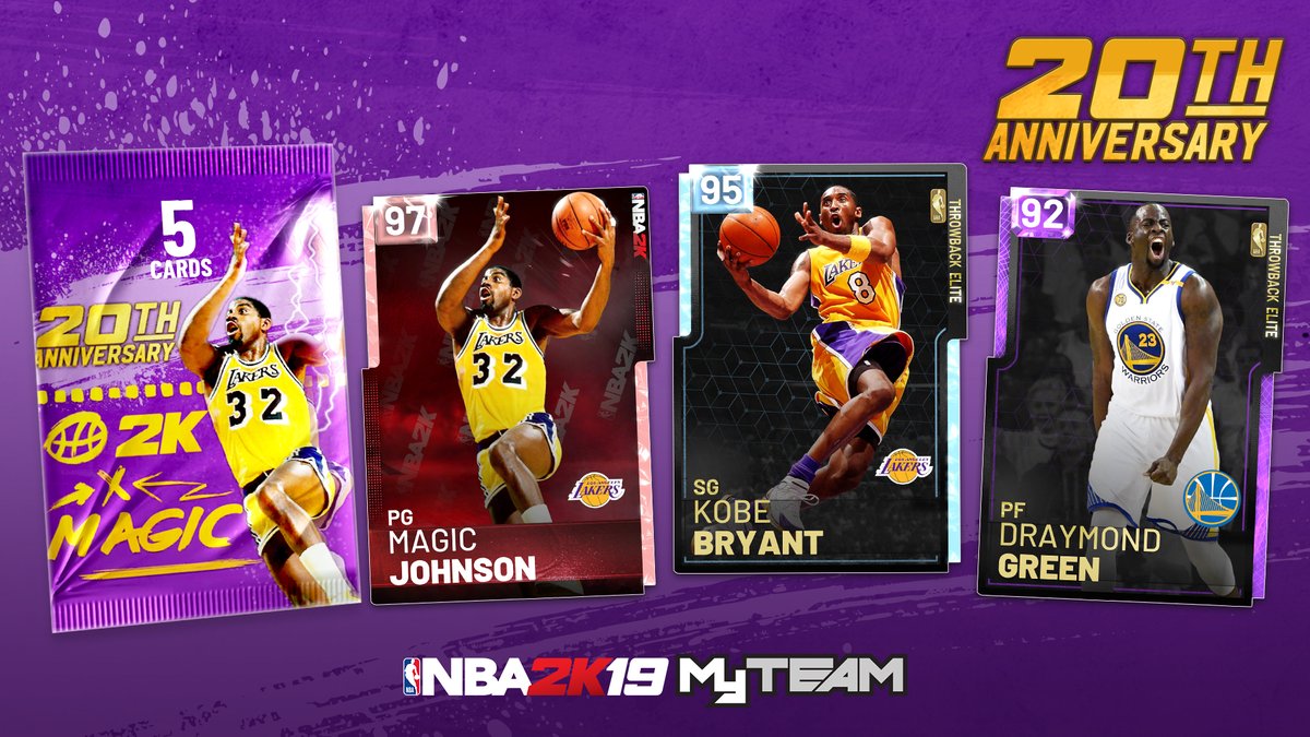 RonniesCode's tweet photo. It's #MagicDay Cop a #MagicJohnson 20th #AnniversaryPack and run with #PDMagic, #DiamondKobe , #AmethystDraymond and #RubyElgin Baylor now!
For #LockerCodes #nba2k19
๐Follow Us, Like and Retweet This Post
๐We Will Update You Each and Every #lockercode https://t.co/lWvzunrcRq