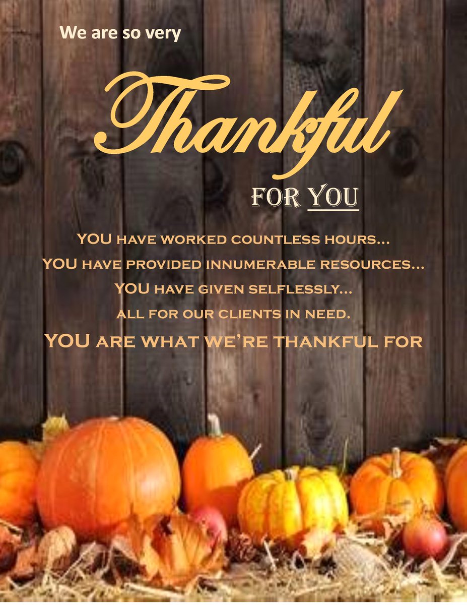 To all of our volunteers and community partners:

#thanksgiving #thankful #volunteers #legalaid #lawyers