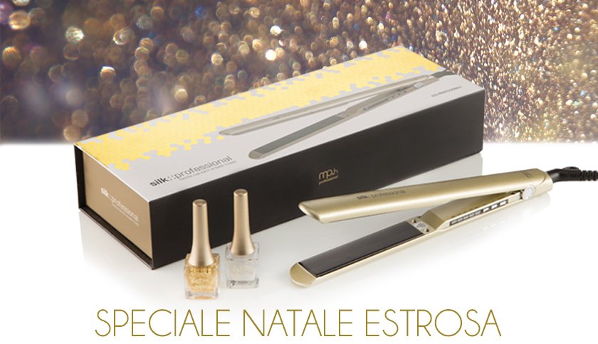 Sei alla ricerca di un regalo super gold che lascerà tutti a bocca aperta?
Un elegante set che include la Piastra professionale "SILK NANO TITANIO PROFESSIONAL" + cofanetto con 2 smalti Estremo, per completare il look delle feste.
Scopri di più su: ow.ly/kSk030mHimB