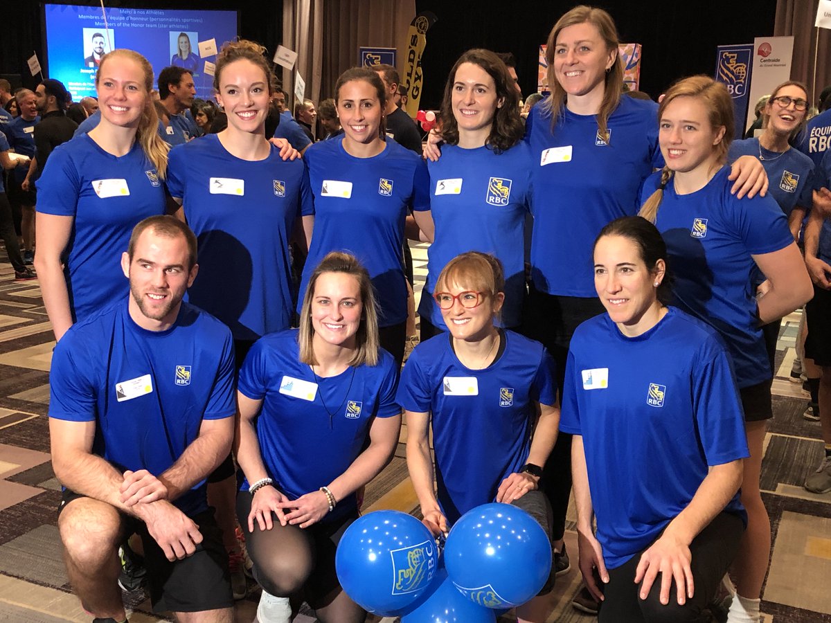 waterpolocanada's tweet photo. Joelle Bekhazi a participé au #DefiRBC ce midi! Cette initiative permet d'amasser des fonds pour Centraide! 

Joelle faisait partie de l'équipe d'honneur aux côtés d'autres athlètes canadiens! 

  #OnCentraide #waterpolocanada https://t.co/86LBOAfbCQ