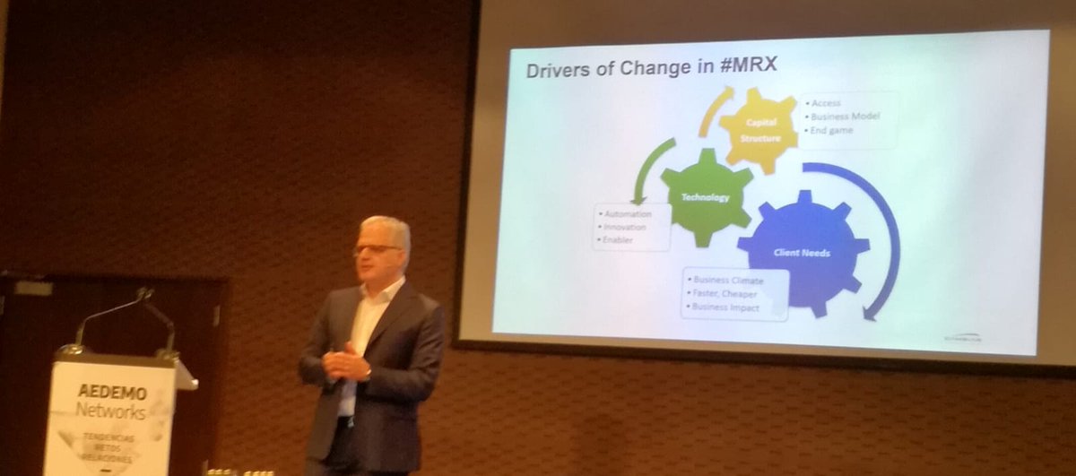 ia_asociacion's tweet photo. ¿Cuál es el futuro del #mrx? Interesantes aportaciones de @jbretcha en el primer día del #aedemoNETWORKS https://t.co/1xNVphyzjB