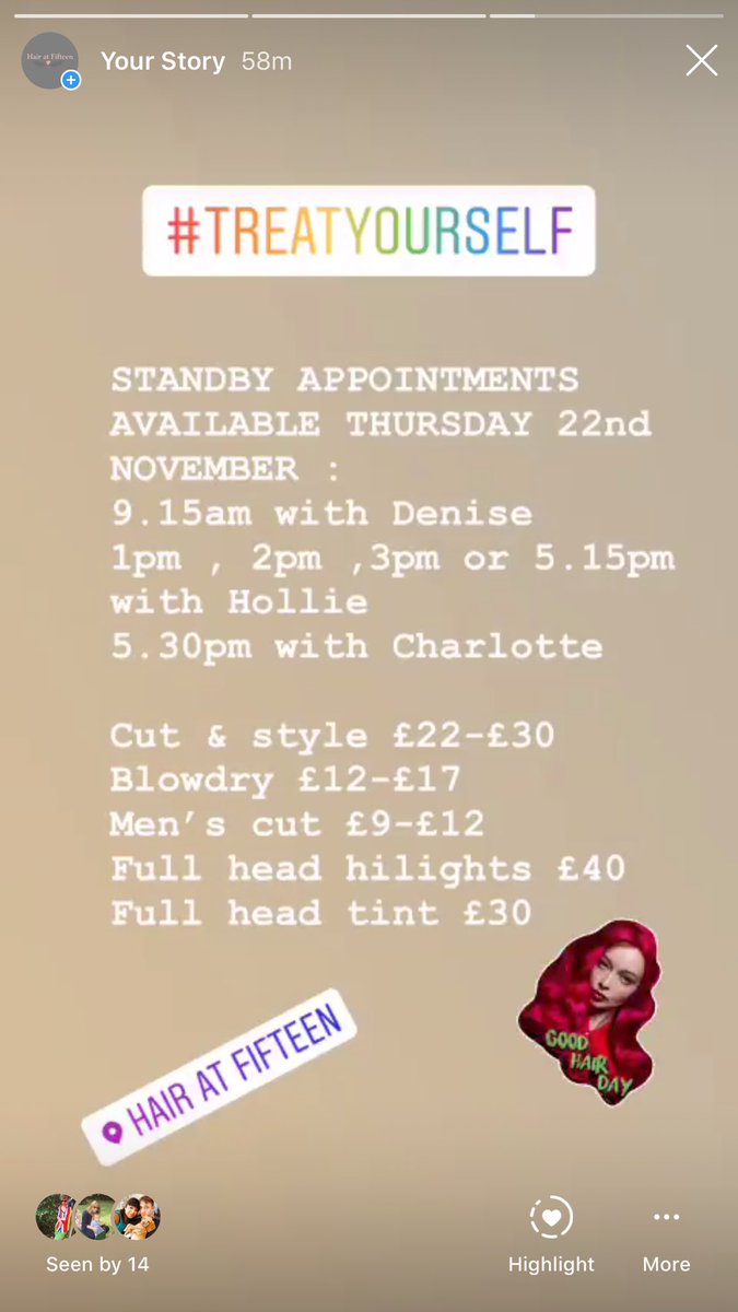 Appointments available tomorrow 
#noneedforbadhair #salon#tenterden